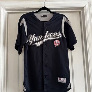 Genuine Merchandise Yankees Blue and White Jersey